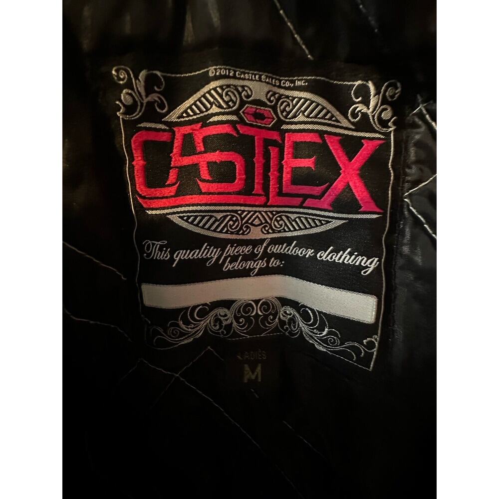 Castle X Racewear Women Medium Snowmobile Jacket Coat Quilt Lined Zip Up CLT - Picture 11 of 12